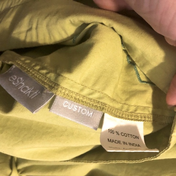 Eshakti Fit & Flare Dress Floral Embroidered Size Small Custom Green - Picture 4 of 8